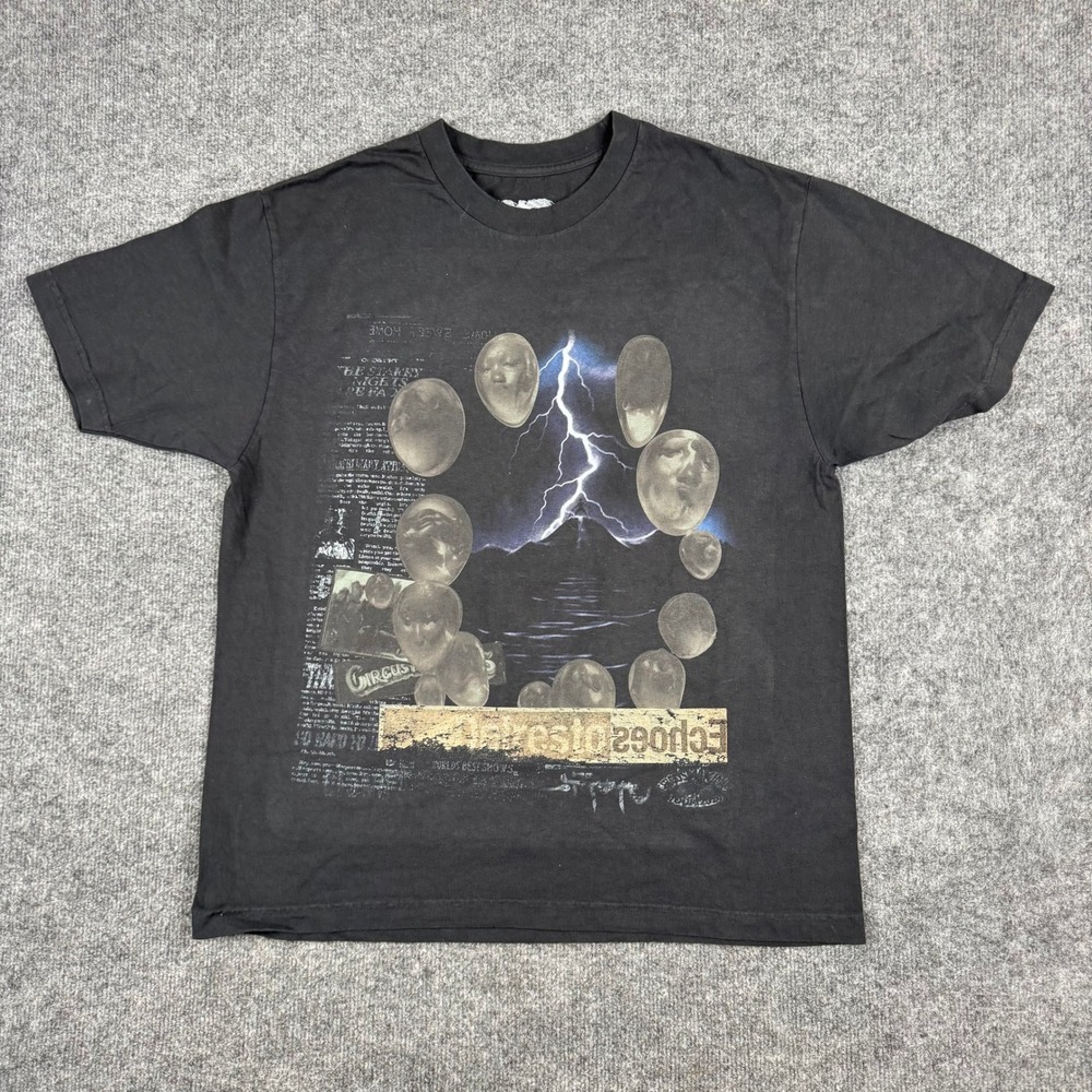 Travis Scott T Shirt Mens Size L Black Circus Maximus World Tour 2024 Graphic